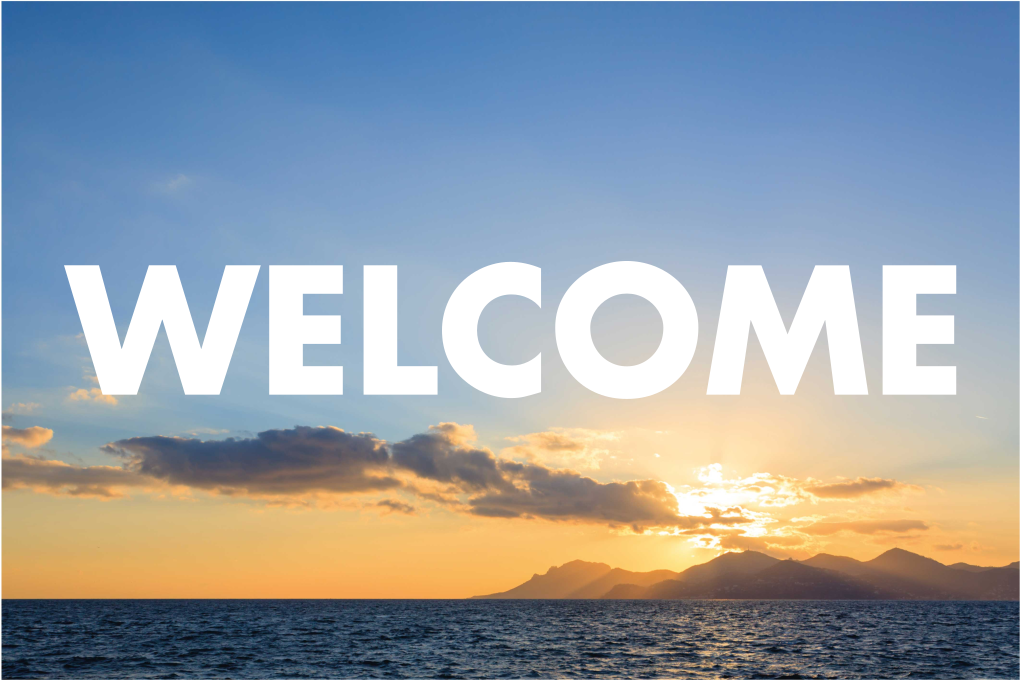 Alfombra vinílica recibidor atardecer bienvenida - TenVinilo