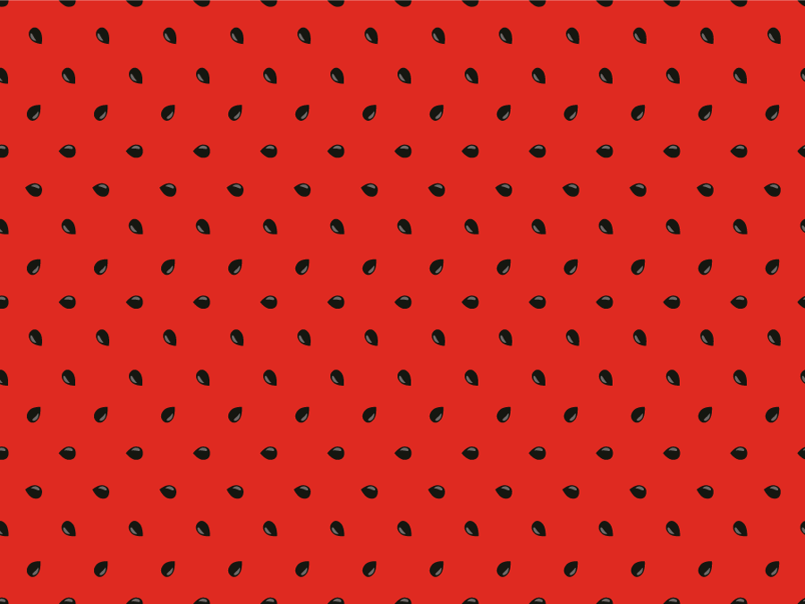 Alfombra vinílica cocina patrón de semilla roja - TenVinilo