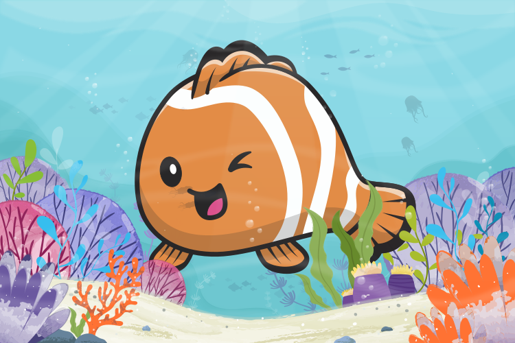 Alfombra vinílica infantil aventura acuática animada - TenVinilo