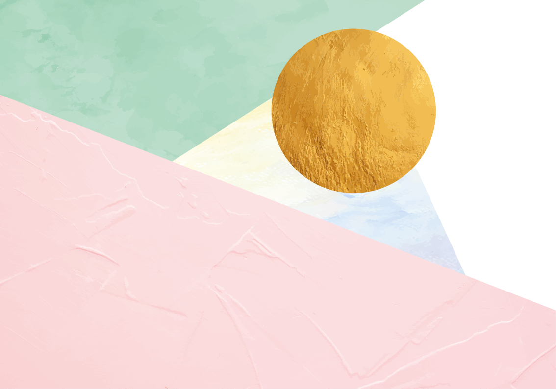 Alfombra vinílica geométrica formas geométricas pastel - TenVinilo