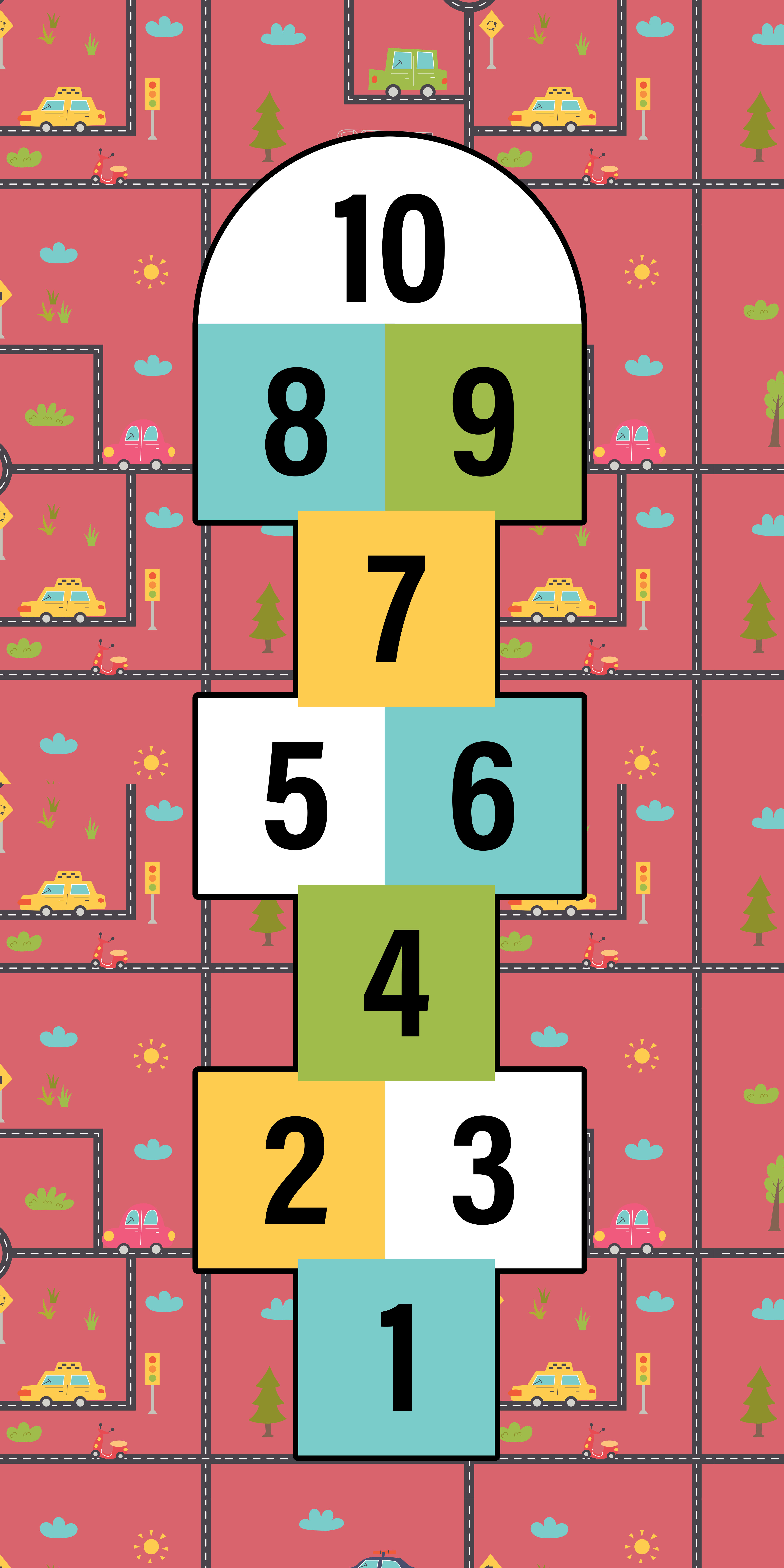 Alfombra vinílica juegos tiempo de juego de rayuela - TenVinilo