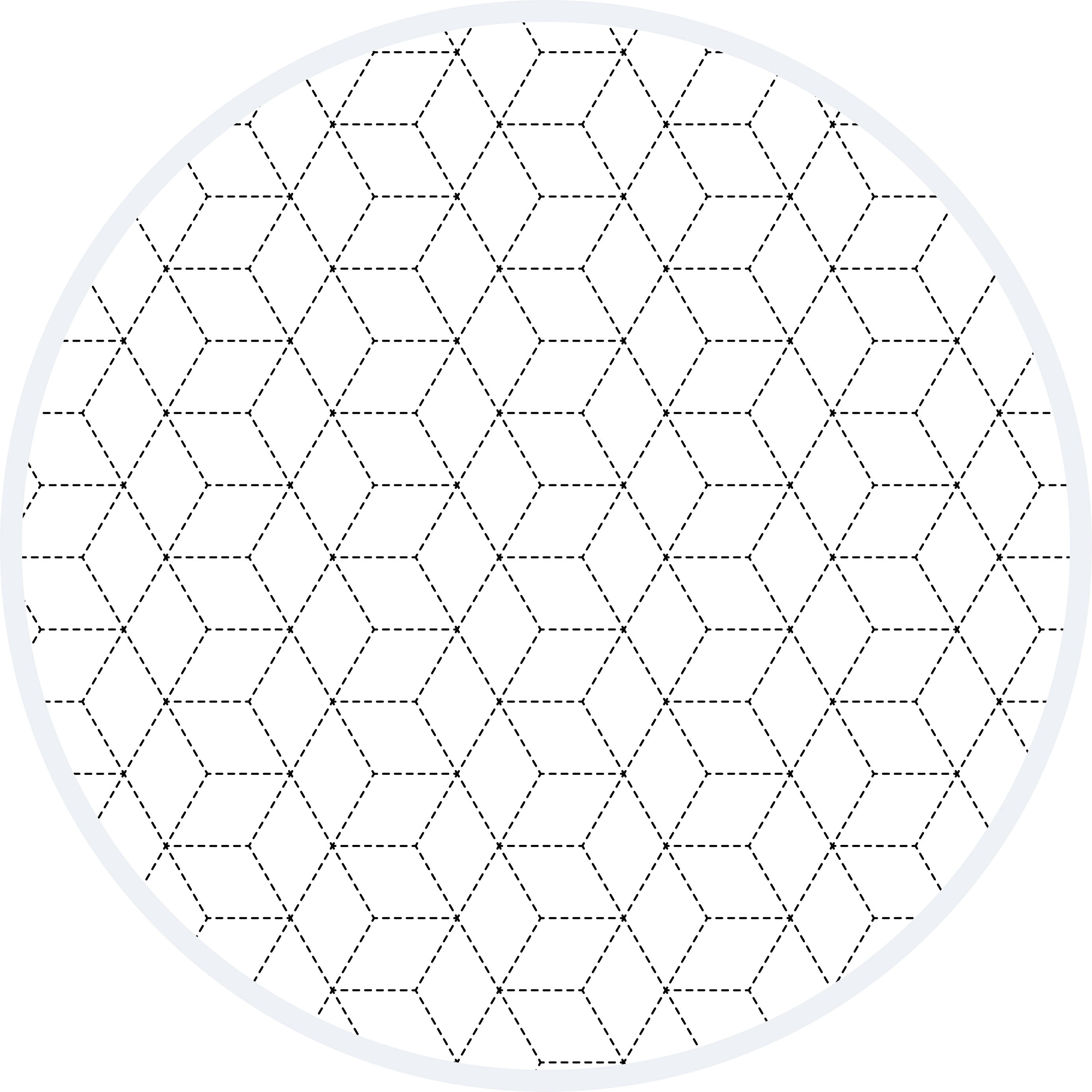 Alfombra vinílica geométrica patrón hexagonal contorno - TenVinilo