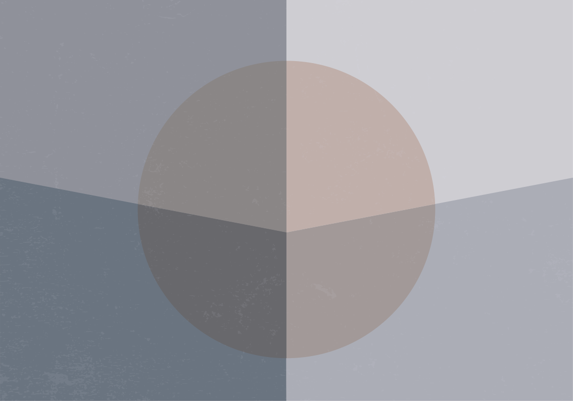 Alfombra vinílica geométrica círculos superpuestos - TenVinilo