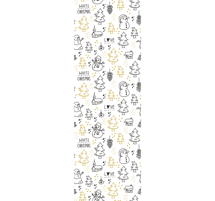 Papel tapiz navidad escena festiva de invierno - TenVinilo