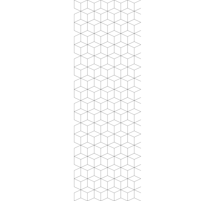 Papel tapiz geométrico motivo hexagonal blanco - TenVinilo