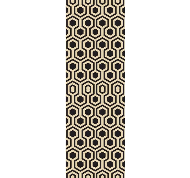 Papel tapiz geométrico patrón hexagonal de panal - TenVinilo