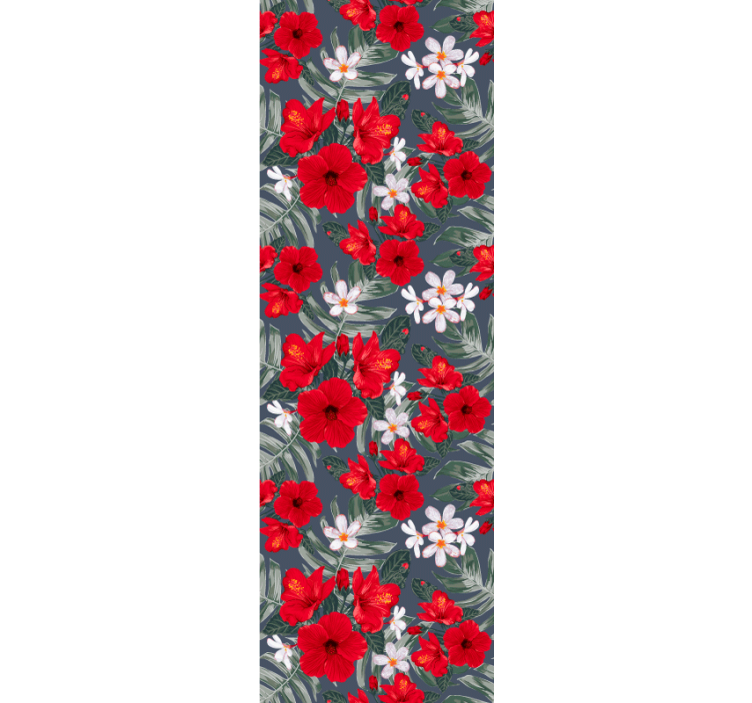 Papel tapiz flores vibrante exhibición floral - TenVinilo