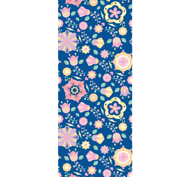 Papel tapiz flores composición de flores florecientes - TenVinilo