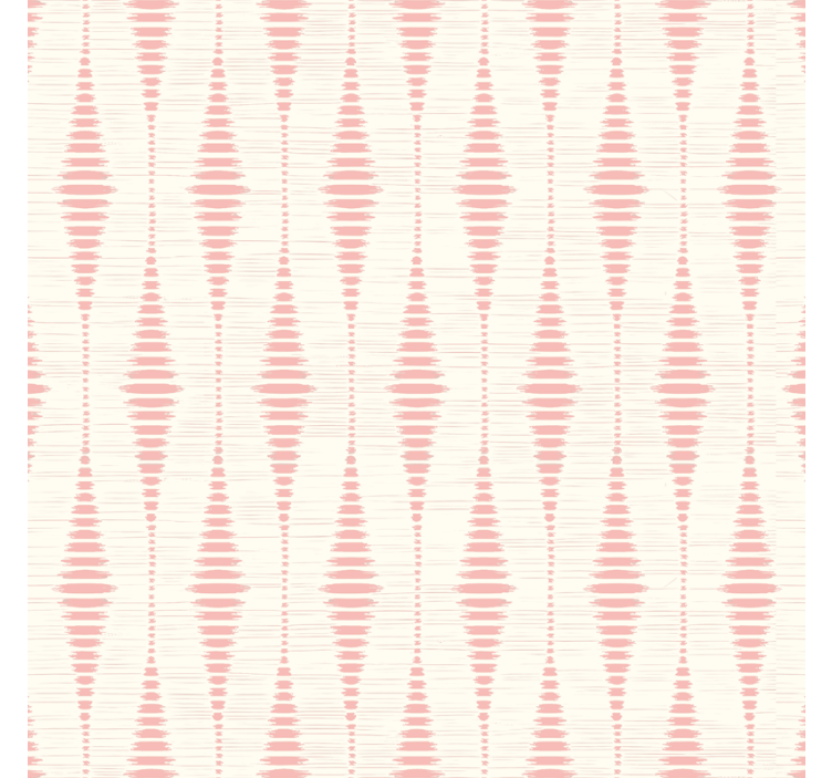 Papel tapiz geométrico rabaul ikat rosa pastel - TenVinilo