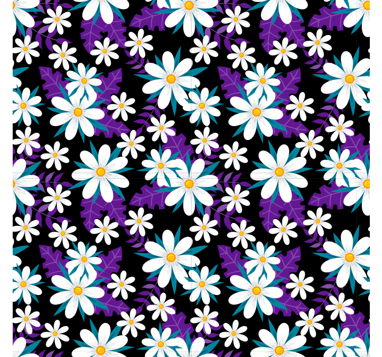 Papel tapiz naturaleza exhibición floral colorida - TenVinilo