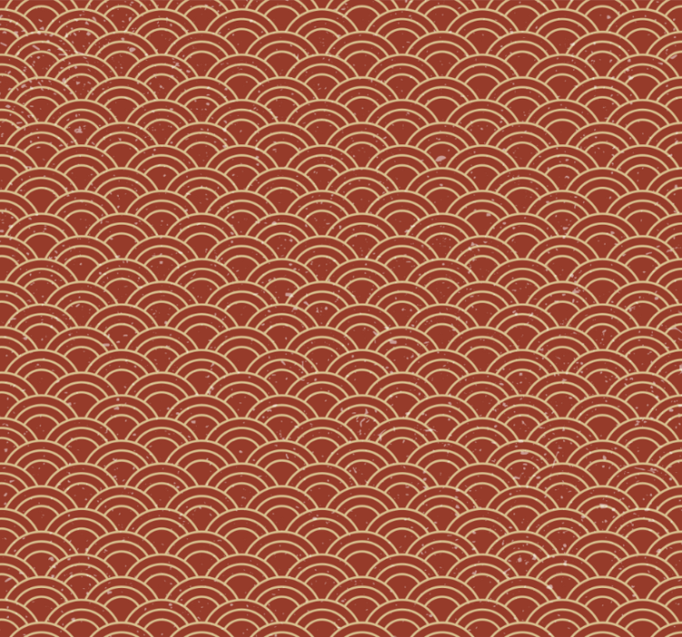 Papel tapiz pasillo ola japonesa estilo vintage - TenVinilo