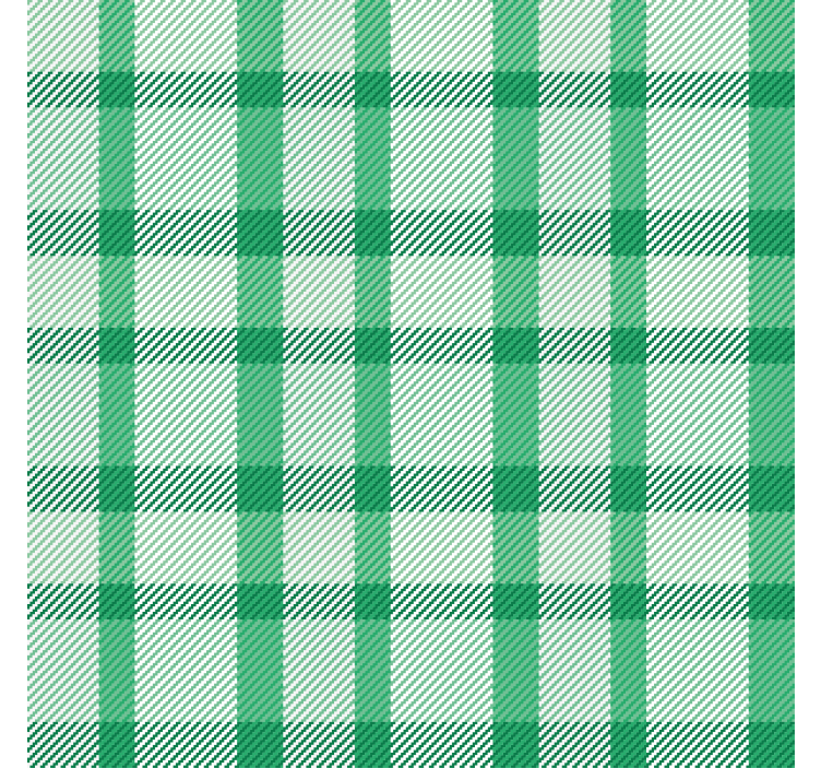 Papel tapiz pasillo cuadrados verdes y blancos - TenVinilo