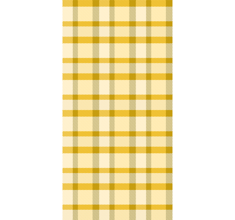 Papel tapiz pasillo cuadros amarillos y blancos - TenVinilo