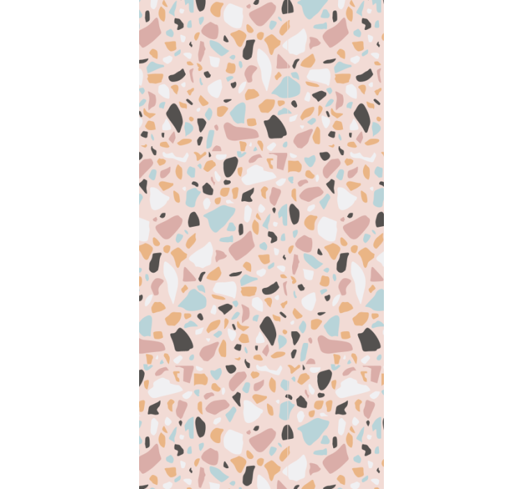 Papel tapiz textura terrazzo acuarela rosa y azul - TenVinilo