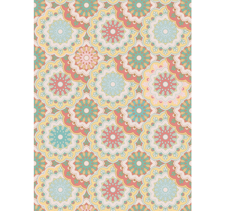 Papel tapiz pasillo estilo abuela chic - TenVinilo