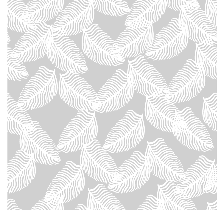 Papel tapiz moderno floral minimalista gris - TenVinilo