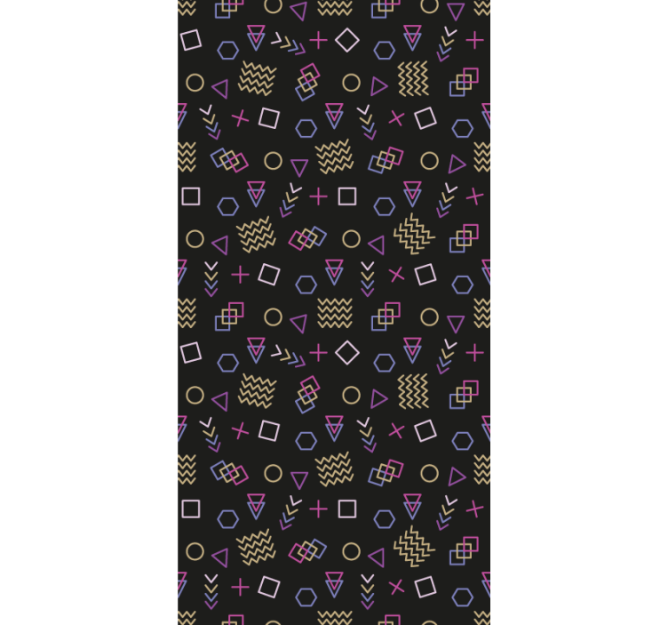 Papel tapiz moderno investigación de formas geométricas - TenVinilo