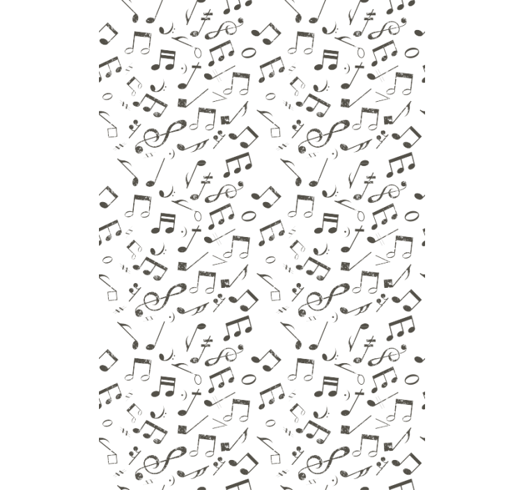 Papel tapiz infantil cascada de notas musicales - TenVinilo