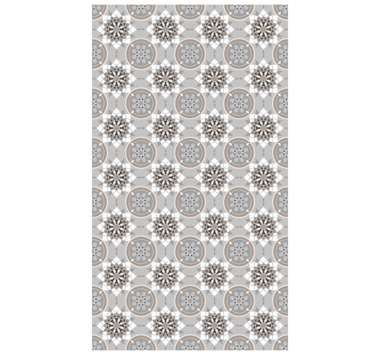 Papel tapiz cocina azulejo floral de piso - TenVinilo