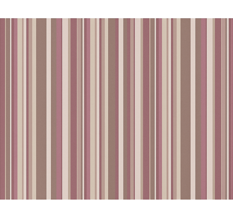 Papel tapiz recámara matrimonial rosa a rayas - TenVinilo