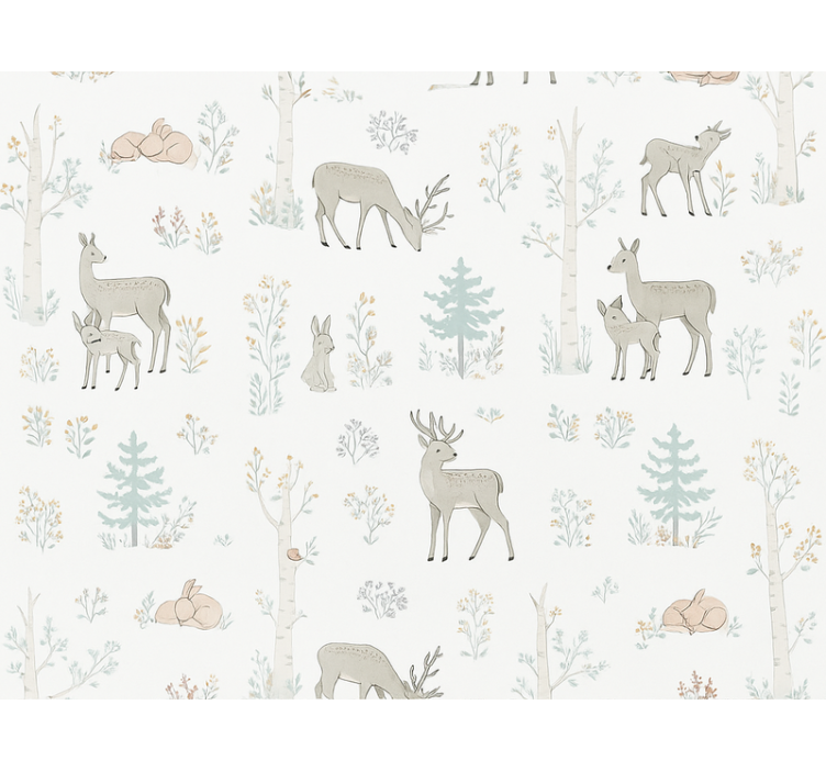 Papel tapiz recámara matrimonial floral infantil - TenVinilo