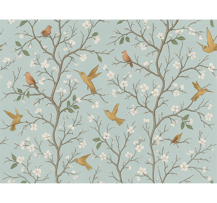 Papel tapiz recámara matrimonial primavera elegante - TenVinilo