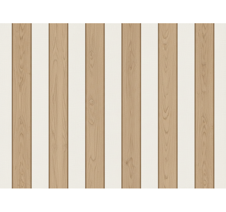 Papel tapiz rayas verticales panel óptico de madera - TenVinilo