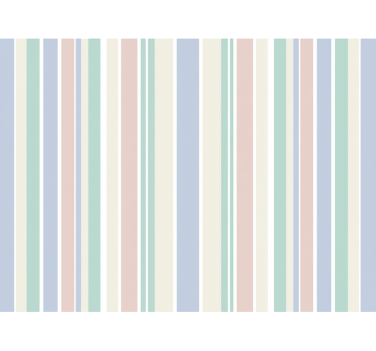 Papel tapiz rayas verticales tonos pastel claros - TenVinilo