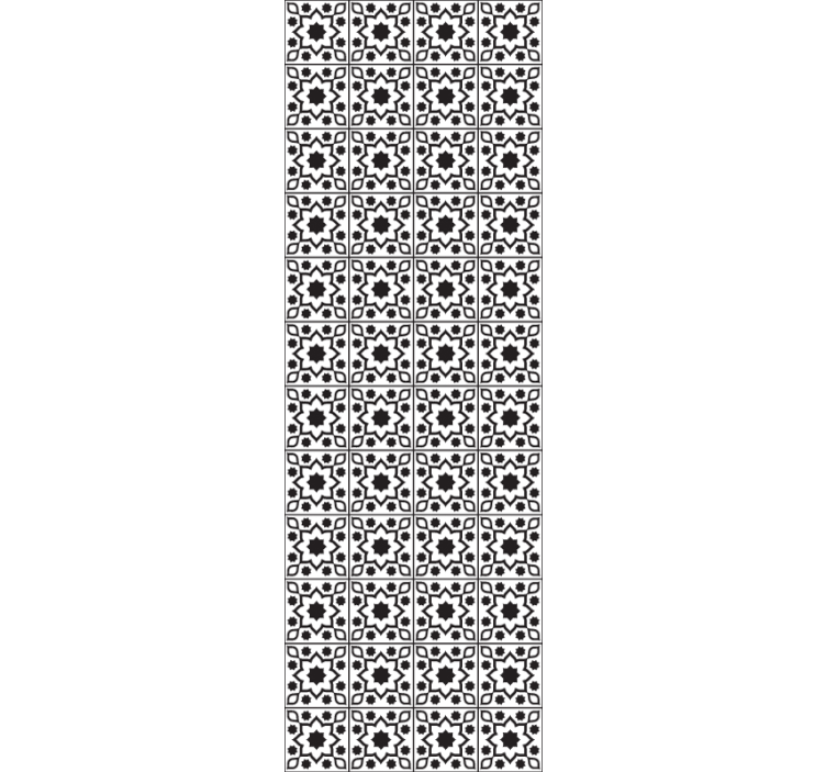 Papel tapiz azulejos conjunto de azulejos geométricos - TenVinilo