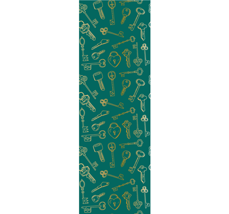 Papel tapiz ornamental patrones clave vintage - TenVinilo