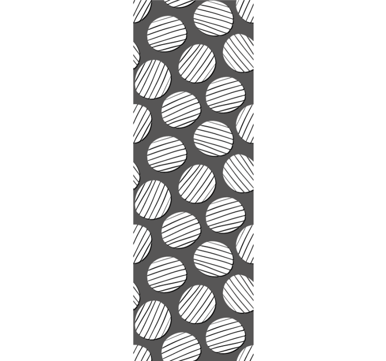 Papel tapiz geométrico patrón de círculo geométrico - TenVinilo