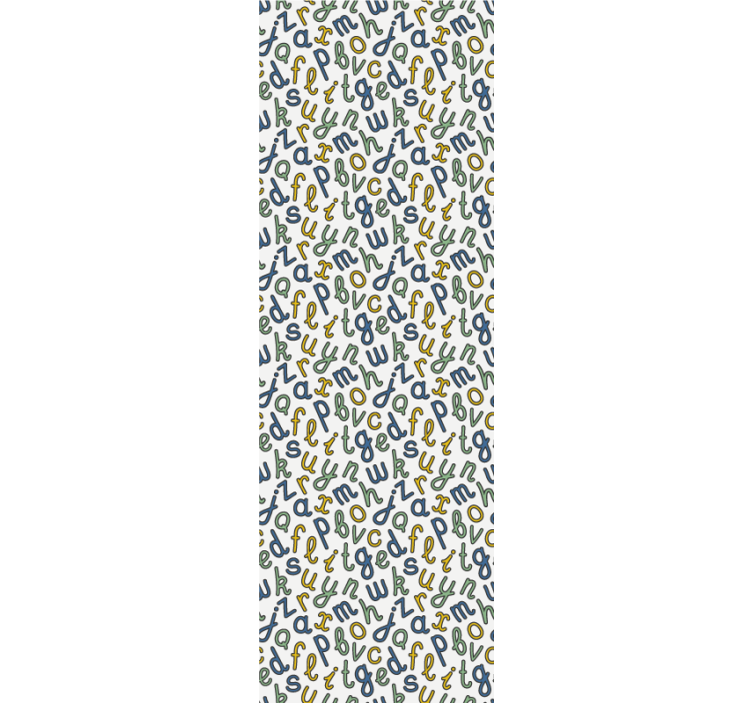 Papel tapiz letras mezcla de alfabetos - TenVinilo