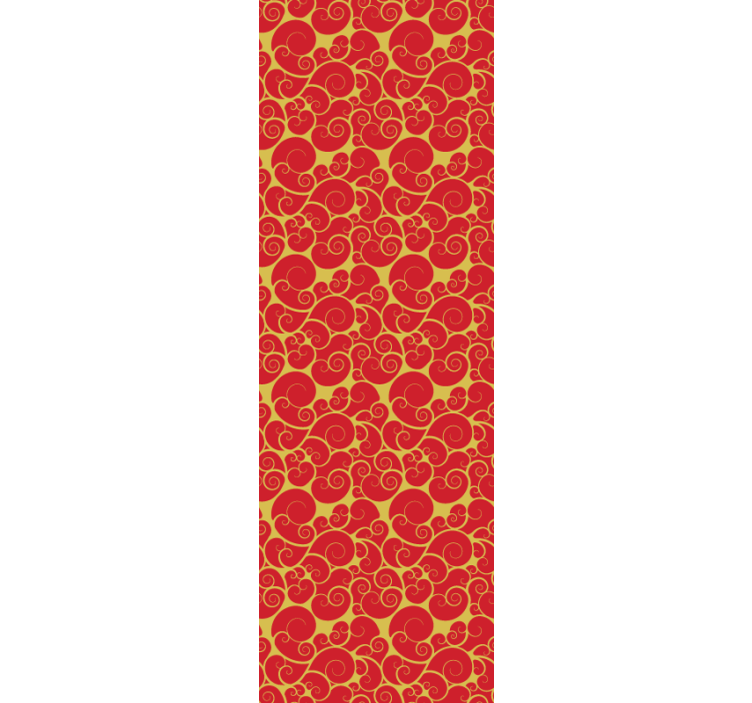 Papel tapiz azulejos patrón de remolinos adornados - TenVinilo