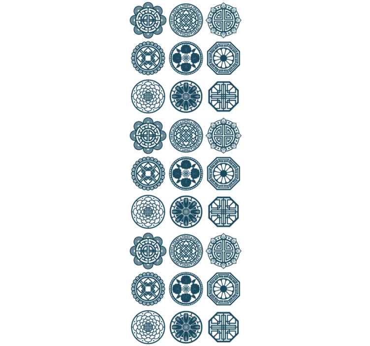 Papel tapiz azulejos patrones de azulejos geométricos - TenVinilo