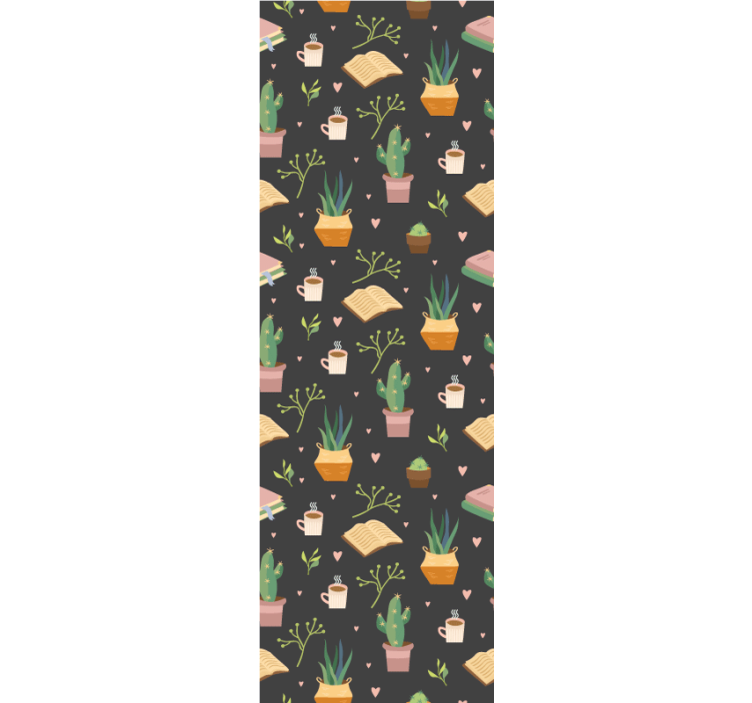 Papel tapiz naturaleza patrón de comodidad de cactus - TenVinilo