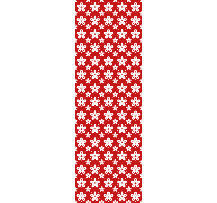 Papel pintado flores Flor japonesa de estilo antiguo - TenVinilo