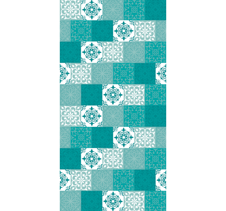 Papel tapiz azulejos azulejos ornamentales - TenVinilo