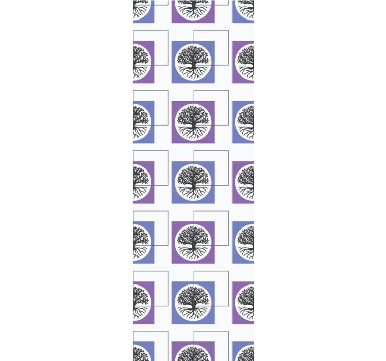 Papel pintado cuadros Diseño cuadrado con color morado - TenVinilo