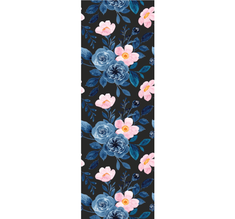 Papel tapiz flores elegancia floral botánica - TenVinilo