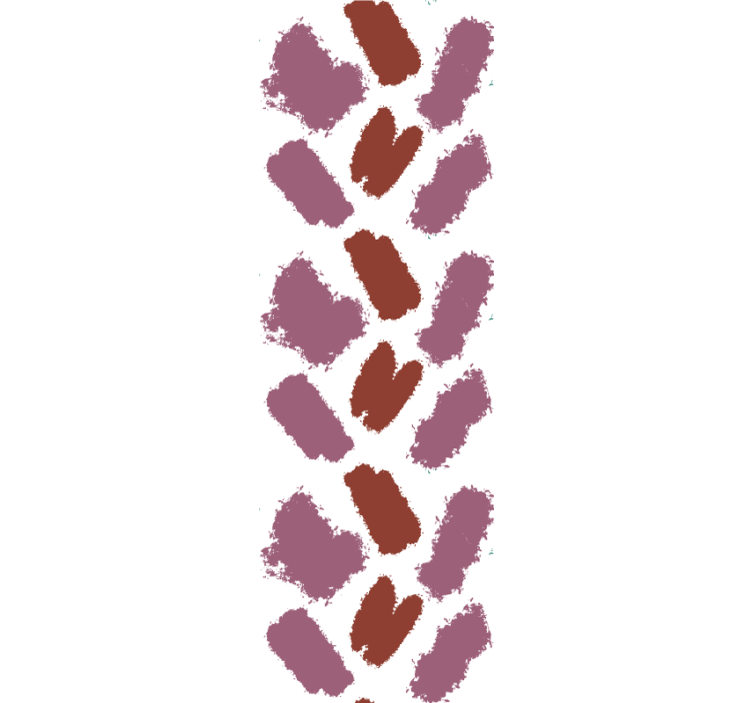 Papel pintado de arte Salpicaduras de pintura rosa y roja - TenVinilo