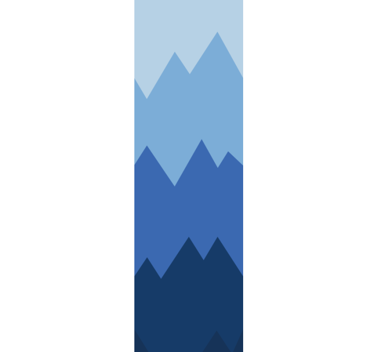 Papel tapiz geométrico patrón de picos de montaña - TenVinilo