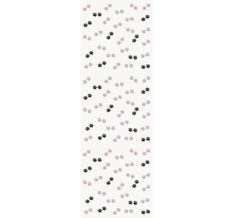 Papel tapiz perros patrones de huellas de patas - TenVinilo