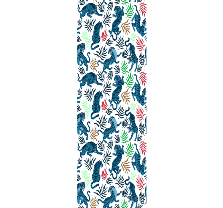 Papel tapiz animales motivo de tigre tropical - TenVinilo