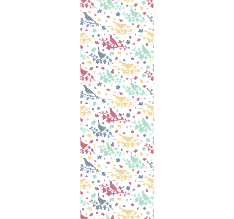 Papel tapiz pájaros motivo de patrón de pájaro - TenVinilo