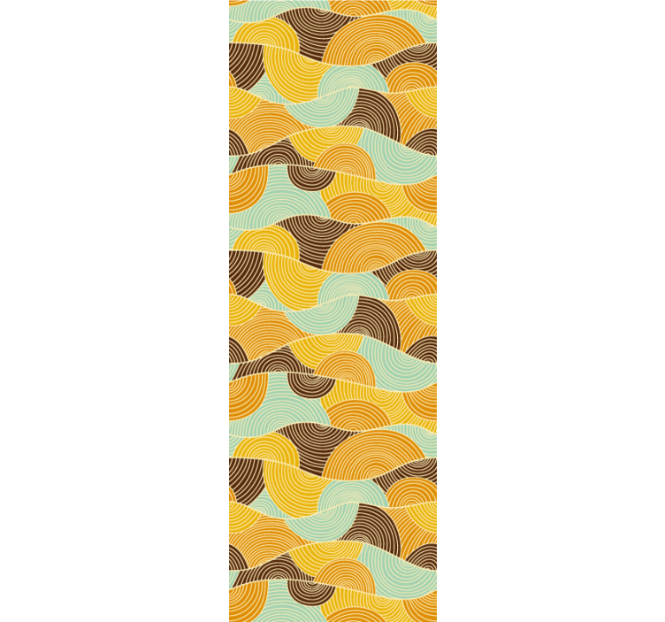 Papel tapiz geométrico ondas geométricas - TenVinilo