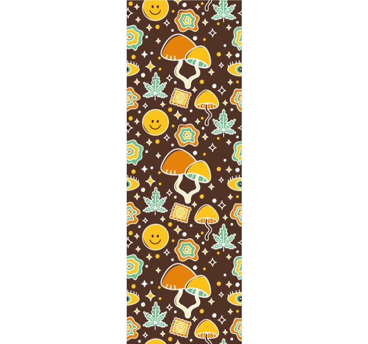 Papel tapiz arte motivos sonrientes - TenVinilo