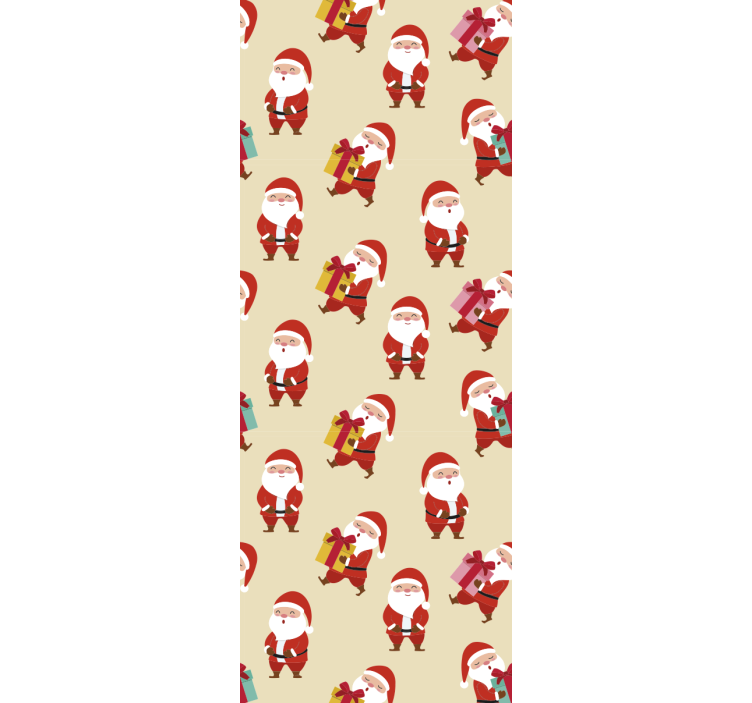 Papel tapiz navidad personajes festivos - TenVinilo