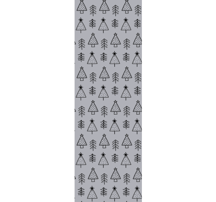 Papel tapiz navidad decoración con patrón de pino - TenVinilo