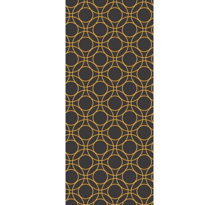 Papel tapiz baño diseño de patrón circular - TenVinilo