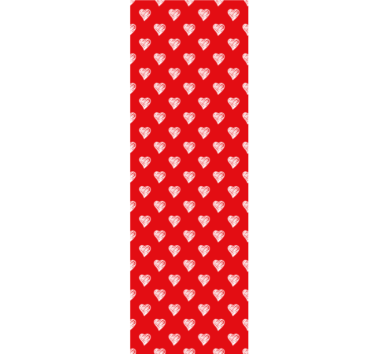 Papel tapiz ornamental diseño de patrón de corazón - TenVinilo